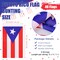 54 Pc Puerto Rico Party Decorations Set - 2 Puerto Rican Flag Banners, 10 Mini Hand Held Flags, 40 Blue Red White Confetti Latex Balloons for Patriotic Anniversary Veterans Day